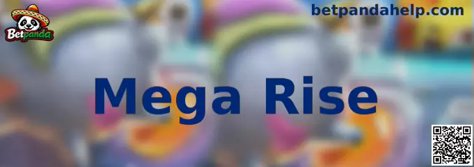 Vista ampliada de Mega Rise con carretes y barra lateral de multiplicadores