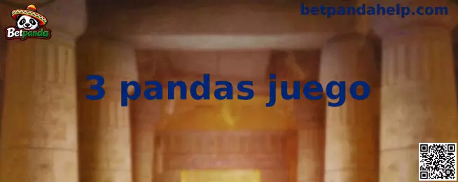 Imagen explicativa de 3 pandas juego